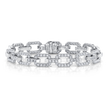 deBoulle Collection Linkedin Bracelet with Diamonds in White Gold