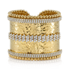 Hammered Yellow Gold Cuff