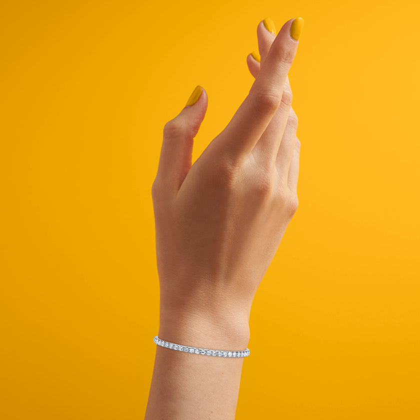 Diamond Halfway Bangle