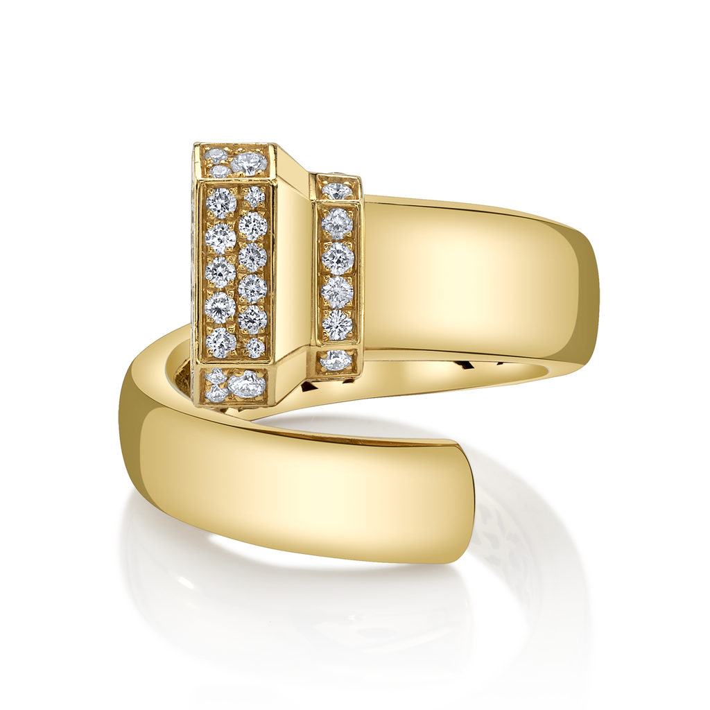 Signataire Open Ring Yellow Gold