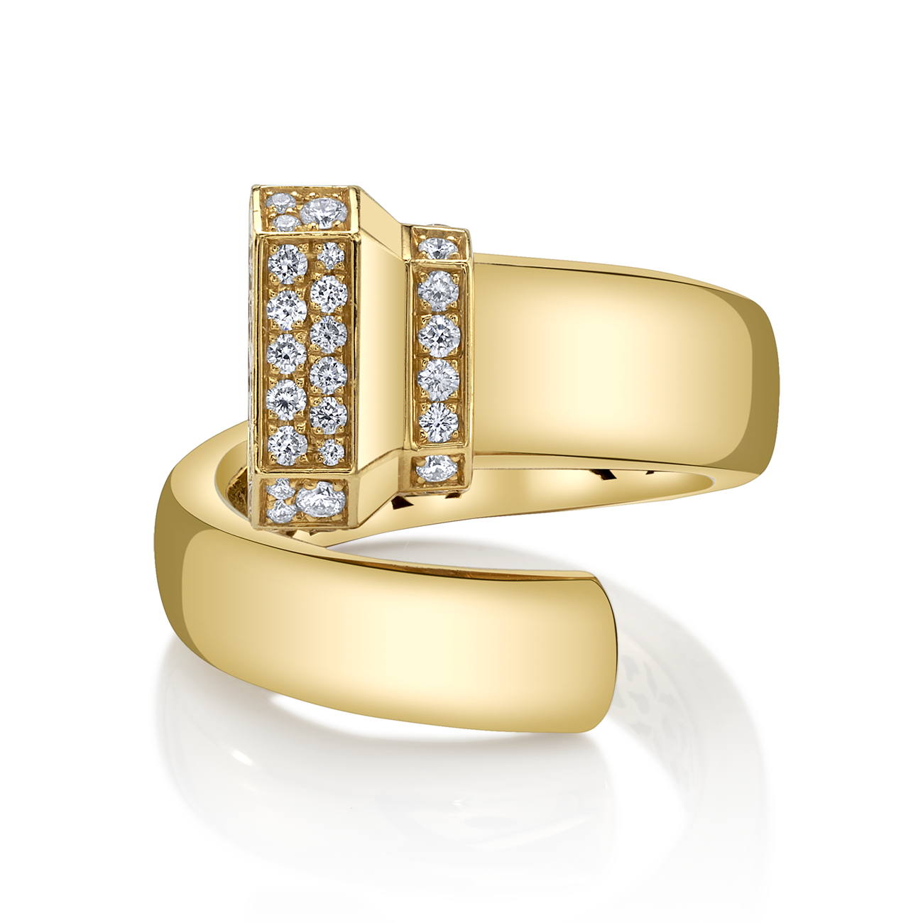 Signataire Open Ring Yellow Gold