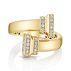 Signataire Open Bypass Ring Yellow Gold