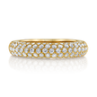 deBoulle Collection Posh Stackable Ring with Diamonds in Yellow Gold