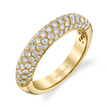 deBoulle Collection Posh Stackable Ring with Diamonds in Yellow Gold