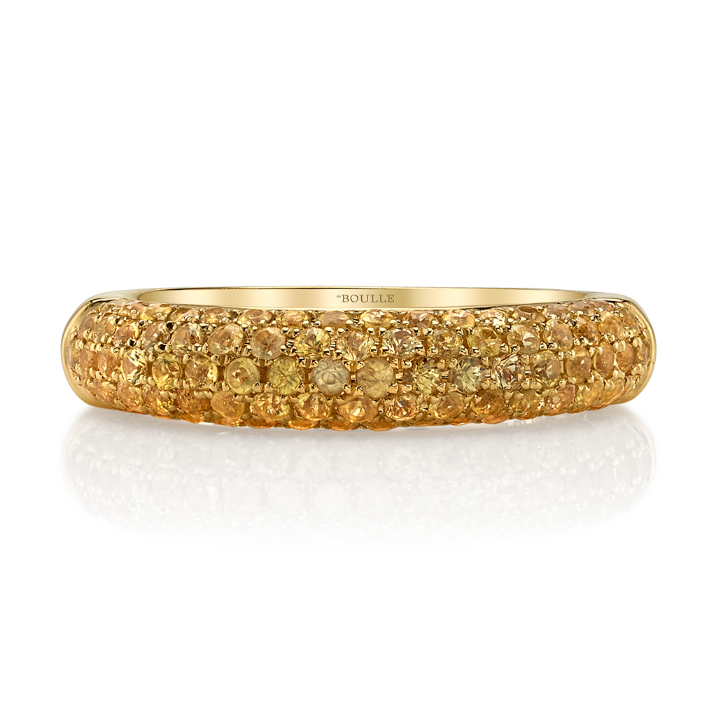 Posh Stackable Ring with Yellow Sapphires