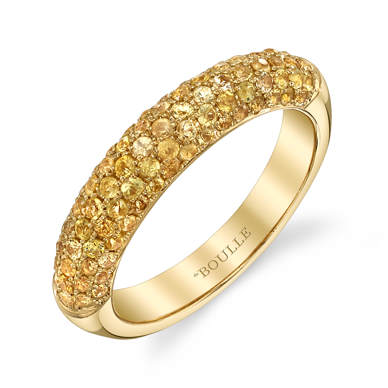 Posh Stackable Ring with Yellow Sapphires