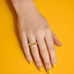 Posh Stackable Ring with Yellow Sapphires