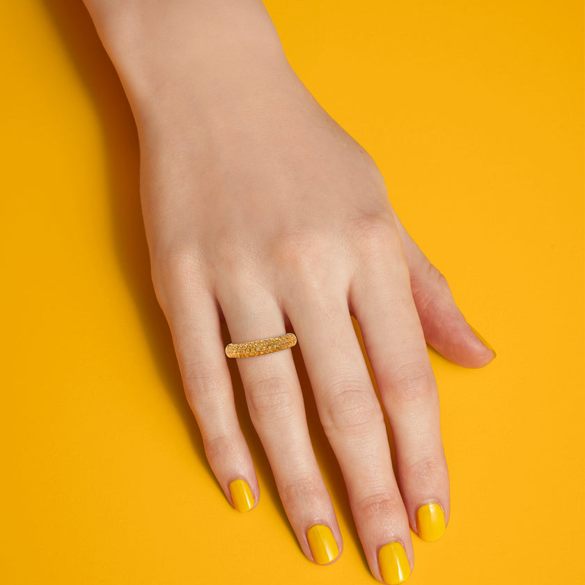 deBoulle Collection Posh Stackable Ring with Yellow Sapphires