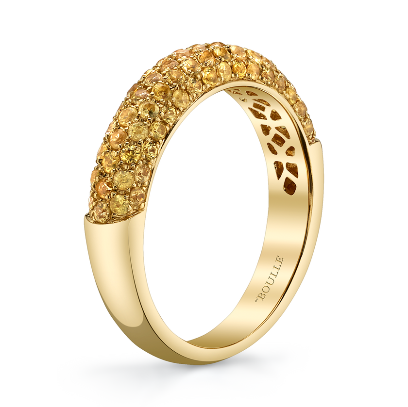 deBoulle Collection Posh Stackable Ring with Yellow Sapphires