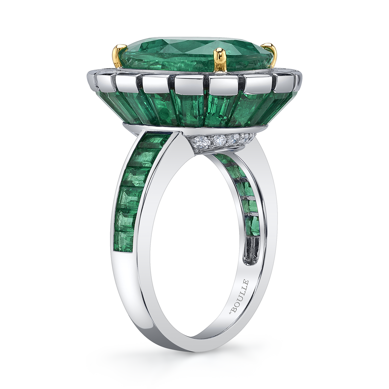 deBoulle High Jewelry Collection Bespoke Emerald Ring