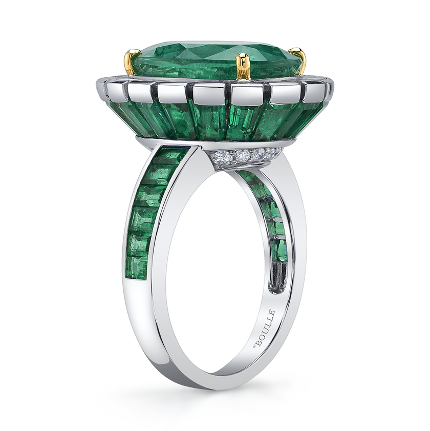 deBoulle High Jewelry Collection Bespoke Emerald Ring