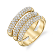 Posh Triple Stacked Bands in Yellow Gold