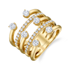 deBoulle Collection Three-Row Diamond Ring