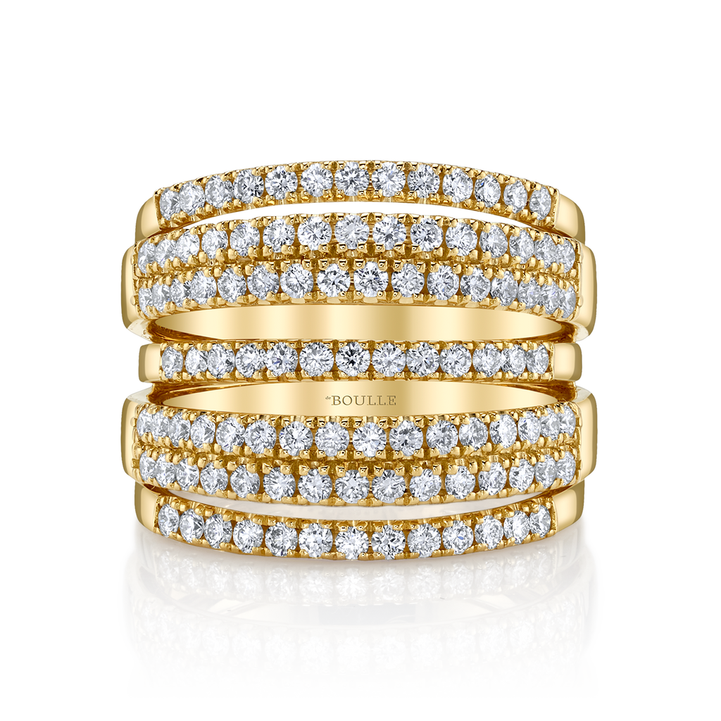 deBoulle Collection 7 Row Diamond Ring