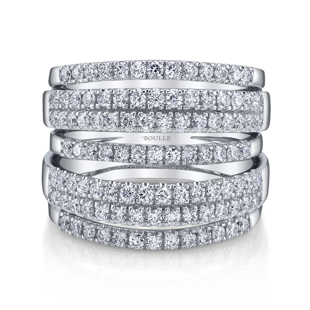 deBoulle Collection 7 Row Diamond Ring