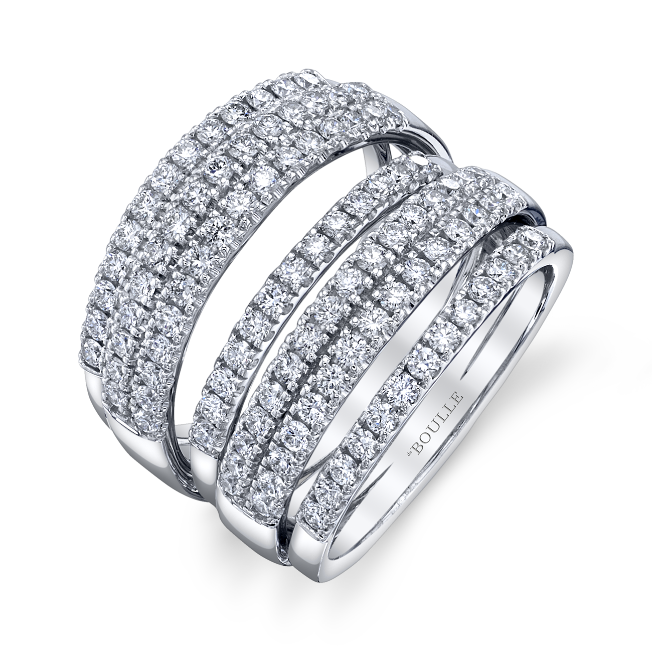 deBoulle Collection 7 Row Diamond Ring