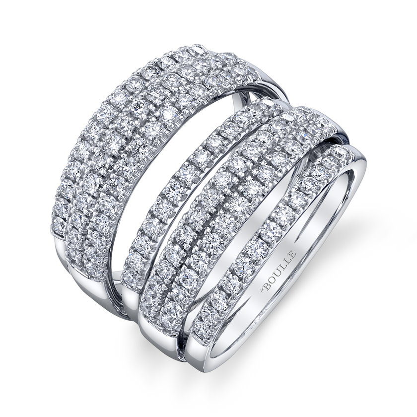 deBoulle Collection 7 Row Diamond Ring