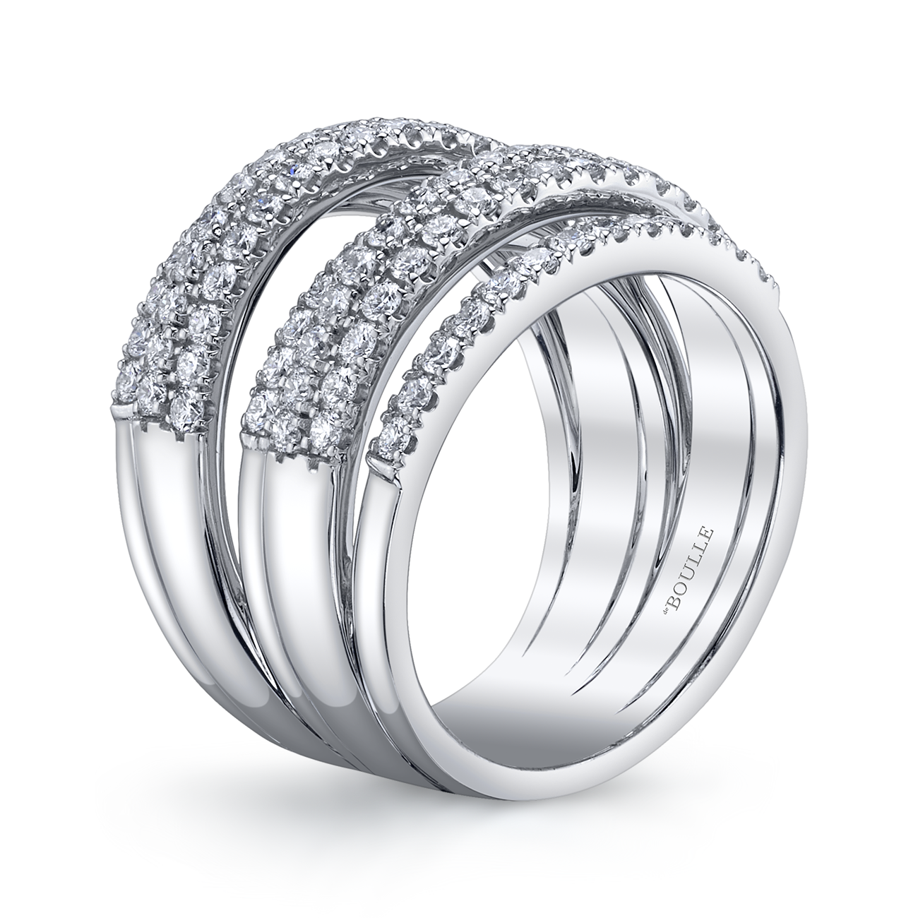 deBoulle Collection 7 Row Diamond Ring