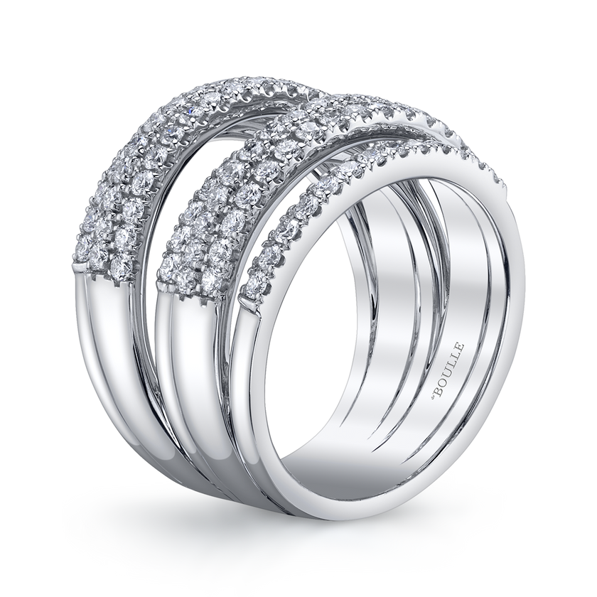deBoulle Collection 7 Row Diamond Ring