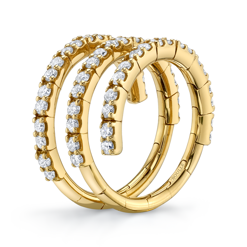 deBoulle Collection Spiral Ring in Yellow Gold