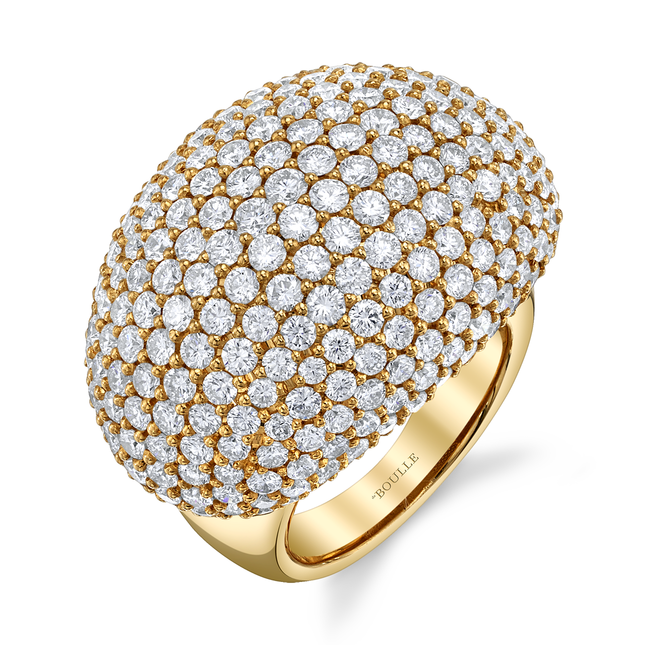 PavÃ© Domed Diamond Ring