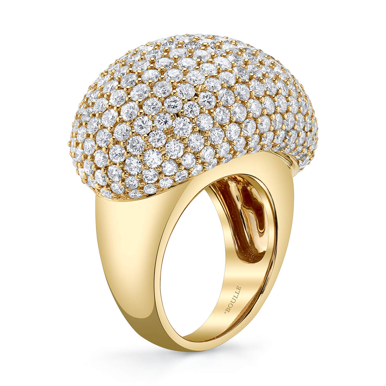 PavÃ© Domed Diamond Ring