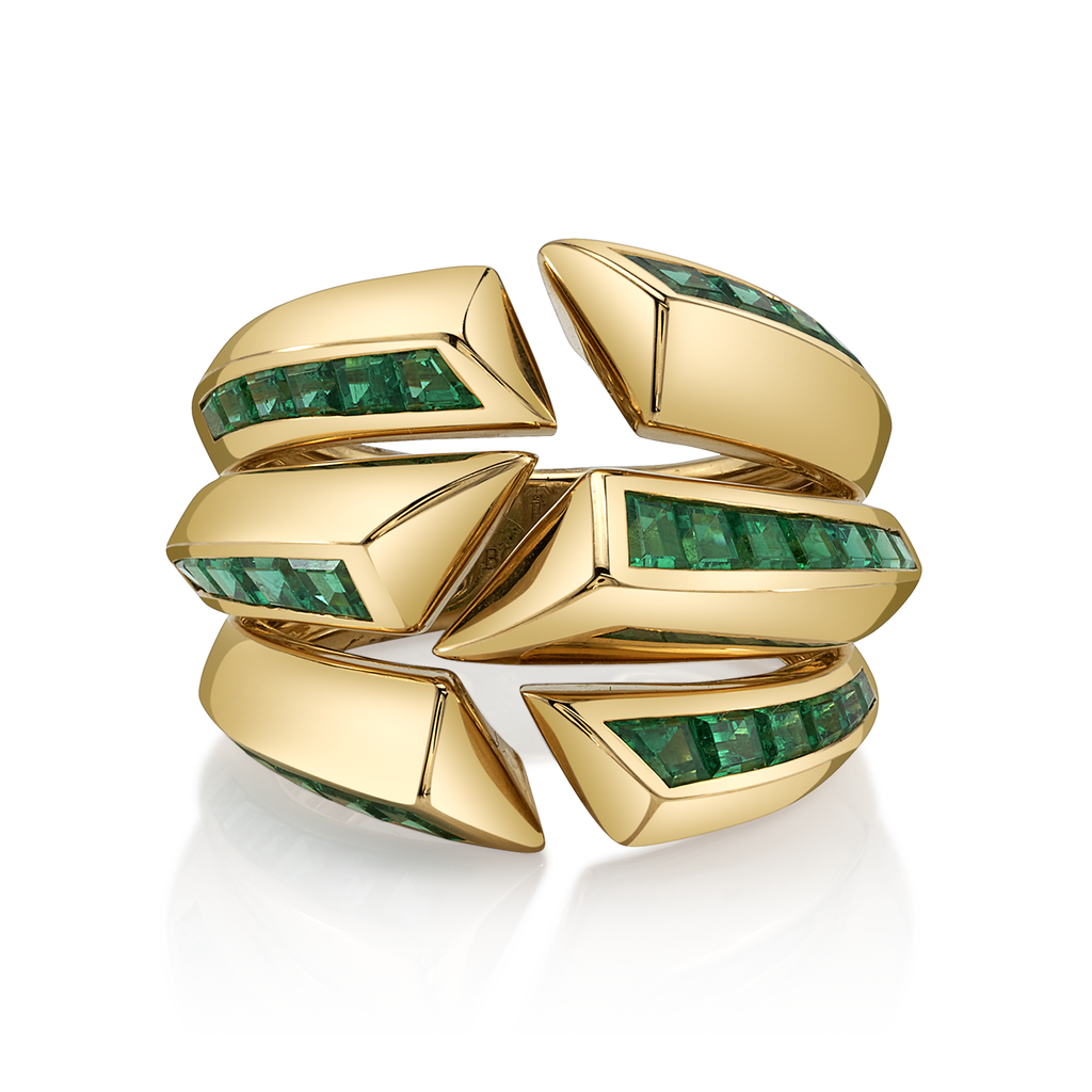 Archetype Ring with Emeralds