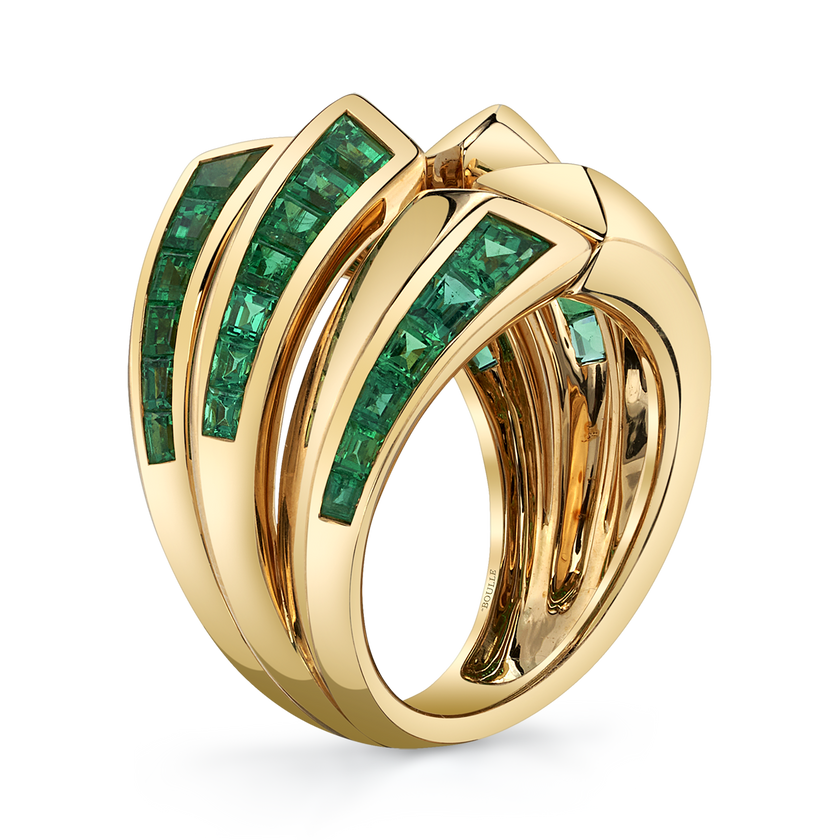deBoulle Collection Archetype Ring with Emeralds