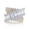 deBoulle Collection Diamond Crossover Ring