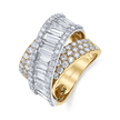 Diamond Crossover Ring