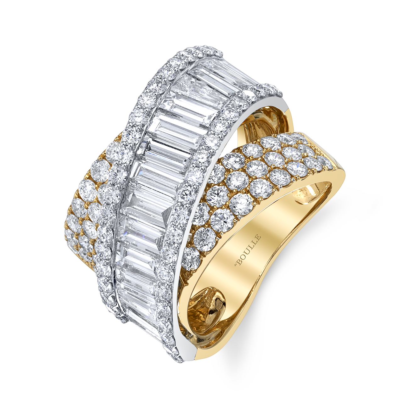 deBoulle Collection Diamond Crossover Ring