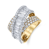 deBoulle Collection Diamond Crossover Ring