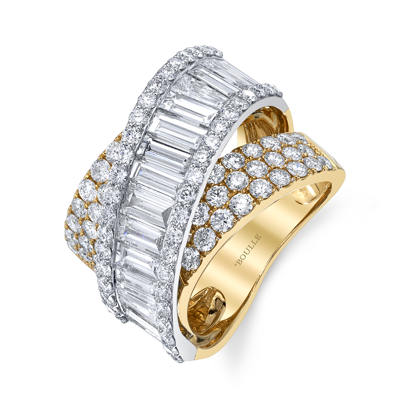 deBoulle Collection Diamond Crossover Ring