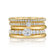 deBoulle Collection Cinq Ring with Diamonds