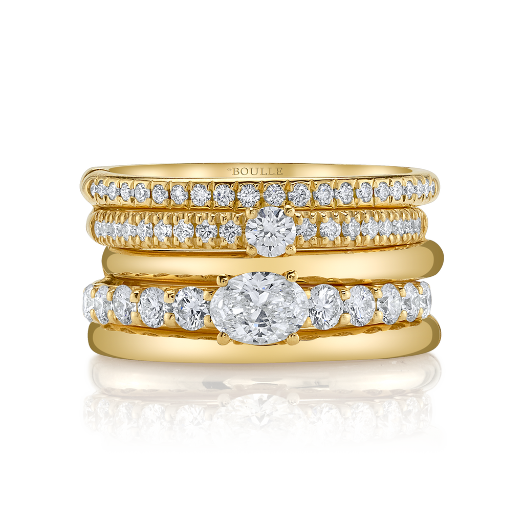 Cinq Ring with Diamonds