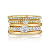 Cinq Ring with Diamonds