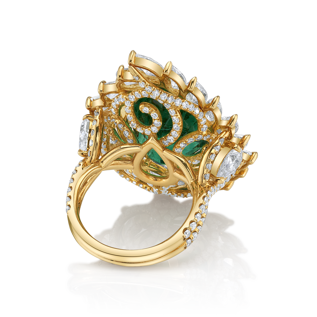 Zambian Emerald Elegance Ring