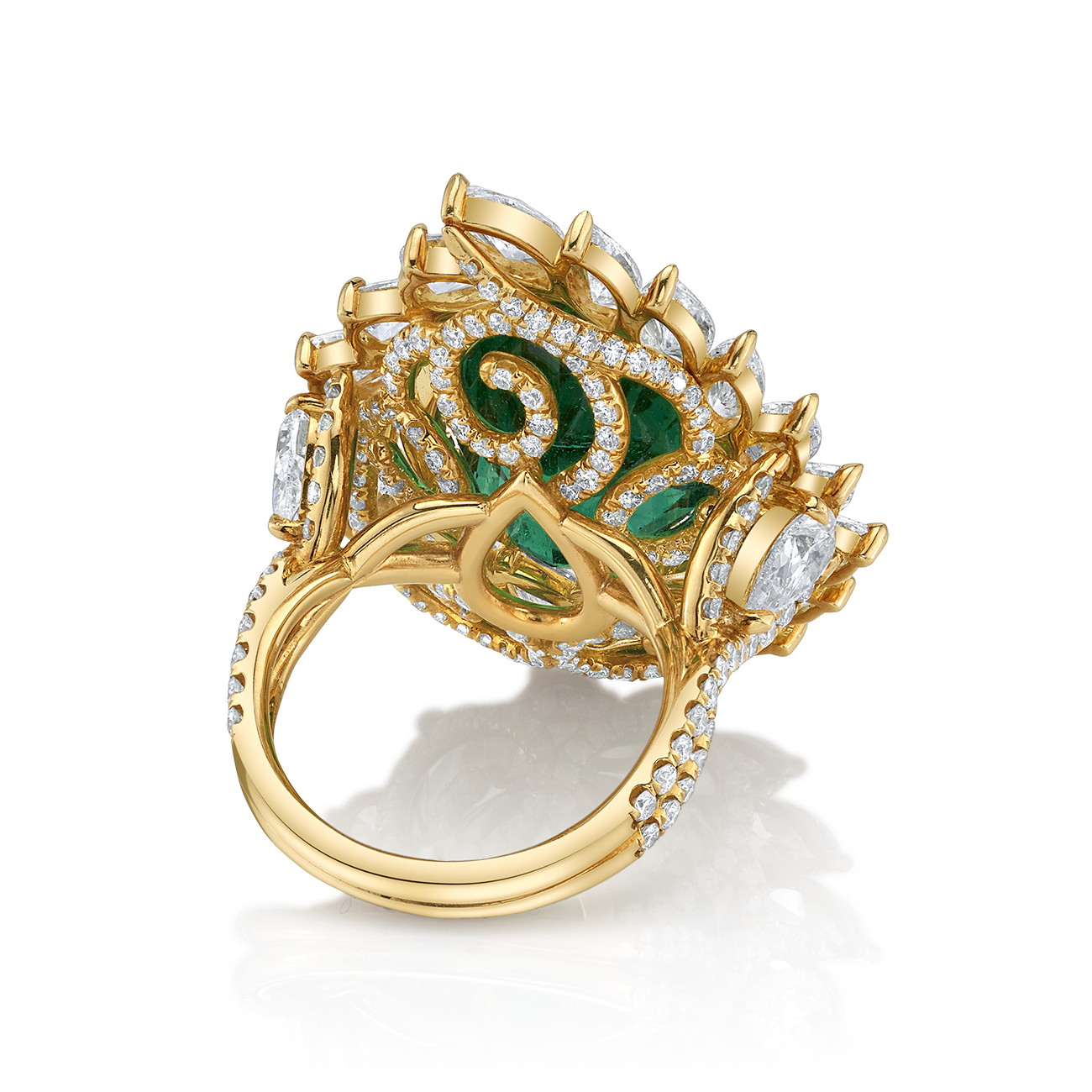 Zambian Emerald Elegance Ring