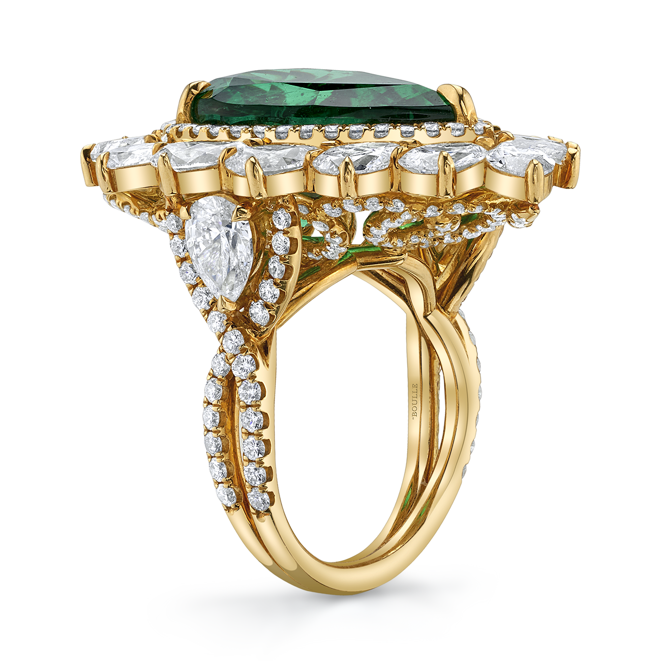 Zambian Emerald Elegance Ring