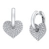 deBoulle Collection Two of Hearts Diamond Earrings in White Gold