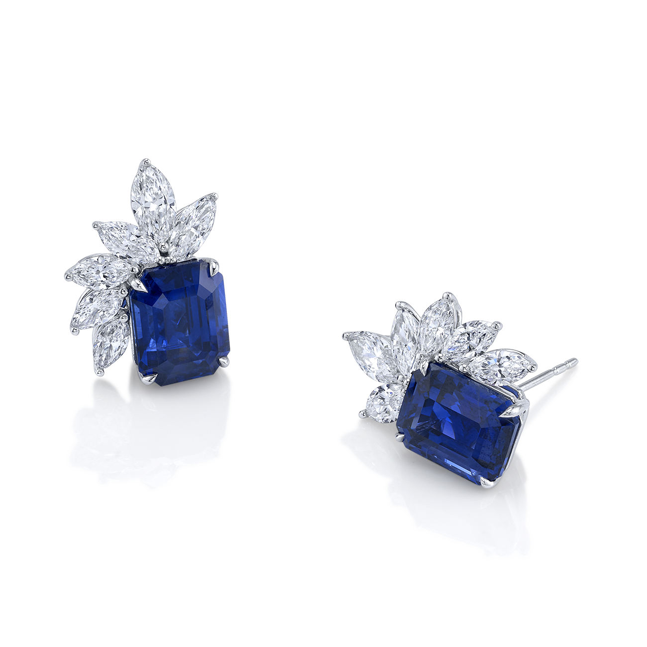 Sapphire & Diamond Earrings