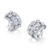 deBoulle Collection Baguette and Round Diamond Ear Clips