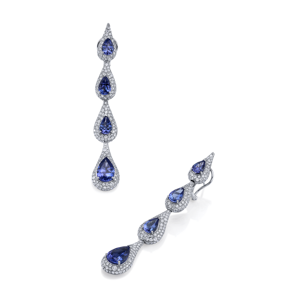 deBoulle Collection Tanzanite Drop Earrings