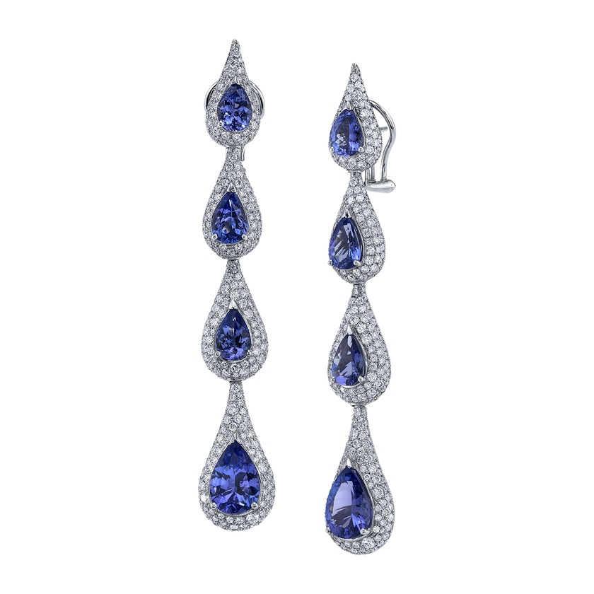 deBoulle Collection Tanzanite Drop Earrings