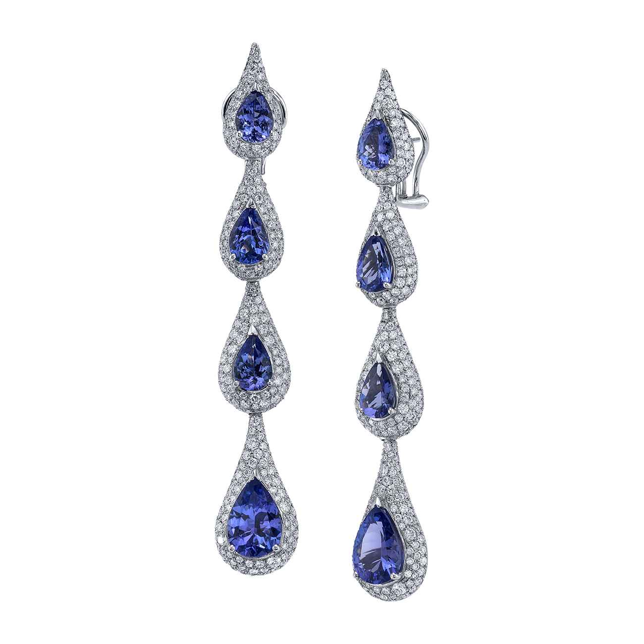 deBoulle Collection Tanzanite Drop Earrings