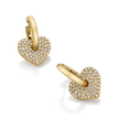 deBoulle Collection Two of Hearts Diamond Earrings in Yellow Gold