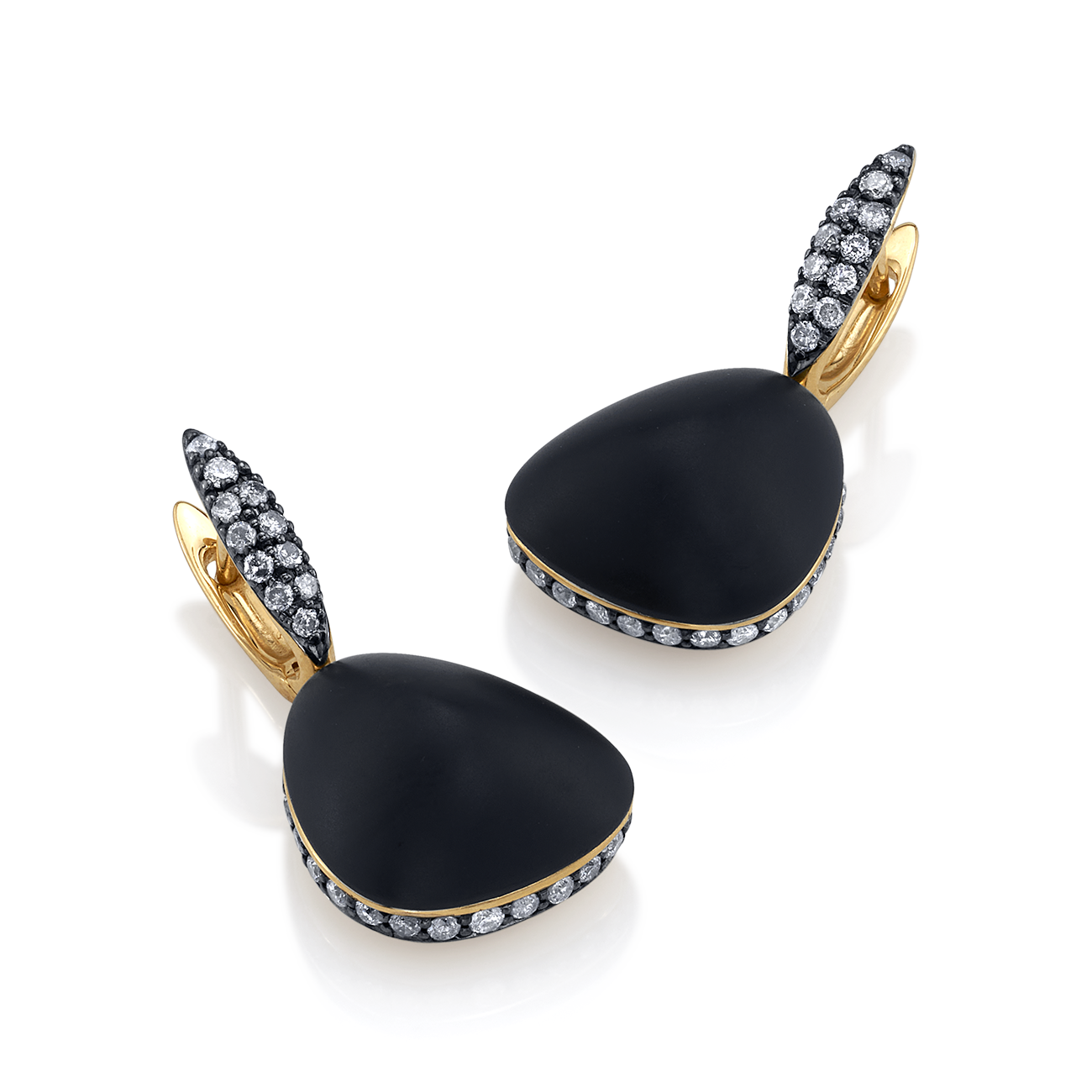 deBoulle Collection Peek A Boo Earrings with Onyx