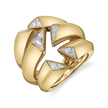 deBoulle Collection Archetype Ring with Diamonds in Yellow Gold