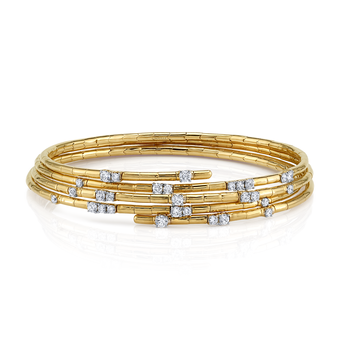 Diamond Coil Wrap Bangle