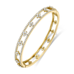 deBoulle Collection Fleur de Lis Openwork Bangle in Yellow Gold